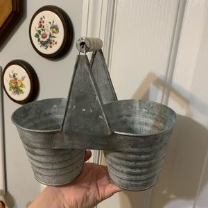 Ashland galvanized double pail